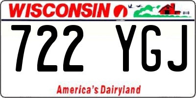 WI license plate 722YGJ