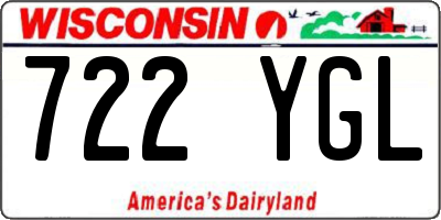 WI license plate 722YGL