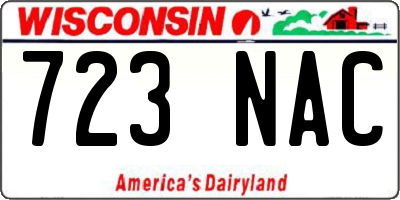 WI license plate 723NAC