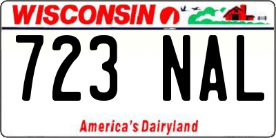WI license plate 723NAL