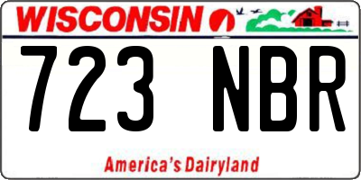 WI license plate 723NBR