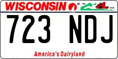 WI license plate 723NDJ