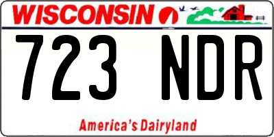 WI license plate 723NDR