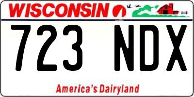 WI license plate 723NDX