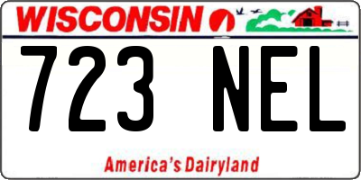 WI license plate 723NEL