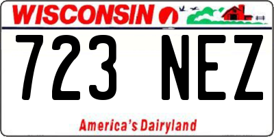 WI license plate 723NEZ