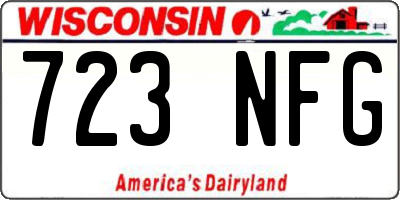 WI license plate 723NFG