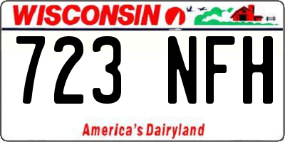 WI license plate 723NFH