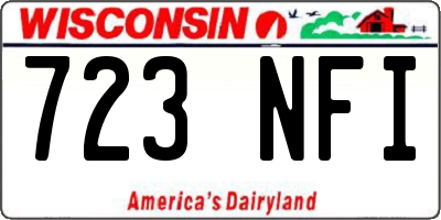WI license plate 723NFI