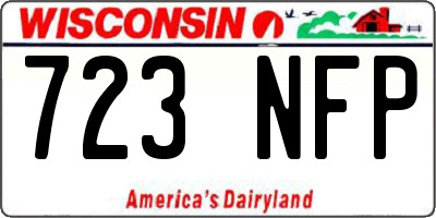 WI license plate 723NFP