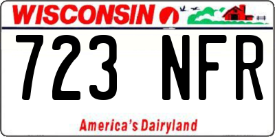 WI license plate 723NFR