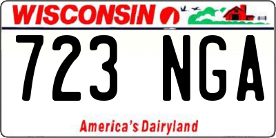 WI license plate 723NGA