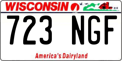 WI license plate 723NGF