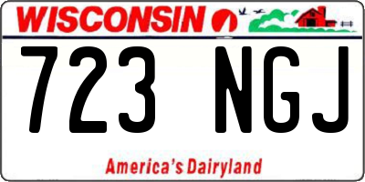 WI license plate 723NGJ