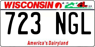 WI license plate 723NGL