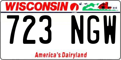 WI license plate 723NGW