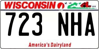 WI license plate 723NHA