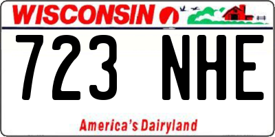 WI license plate 723NHE
