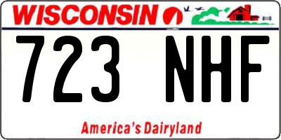 WI license plate 723NHF