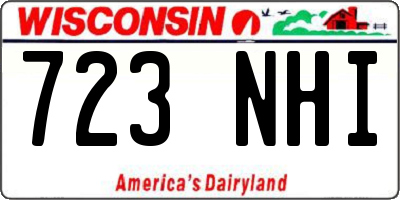 WI license plate 723NHI