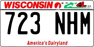 WI license plate 723NHM