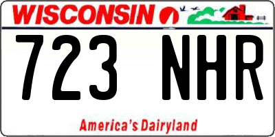 WI license plate 723NHR