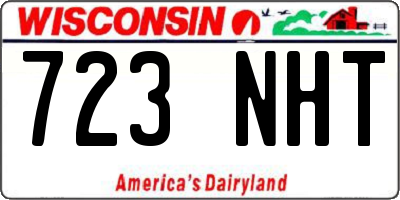 WI license plate 723NHT