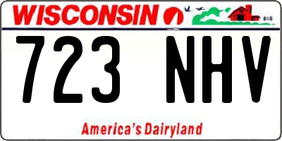 WI license plate 723NHV