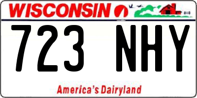 WI license plate 723NHY