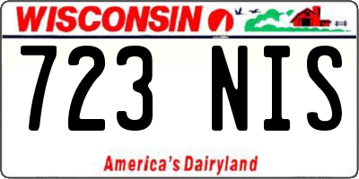 WI license plate 723NIS