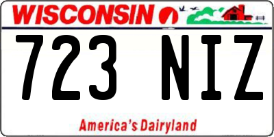 WI license plate 723NIZ