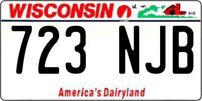 WI license plate 723NJB