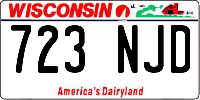 WI license plate 723NJD