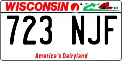 WI license plate 723NJF