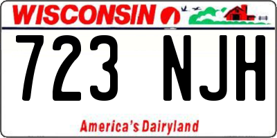 WI license plate 723NJH