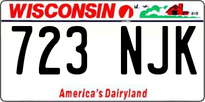 WI license plate 723NJK