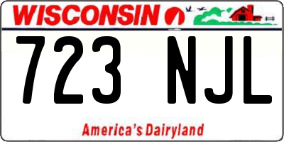 WI license plate 723NJL