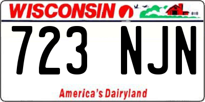 WI license plate 723NJN