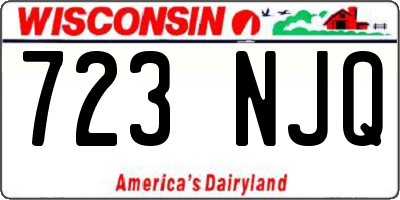 WI license plate 723NJQ