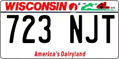 WI license plate 723NJT