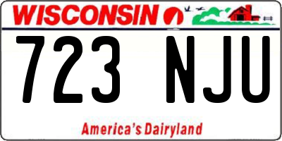 WI license plate 723NJU