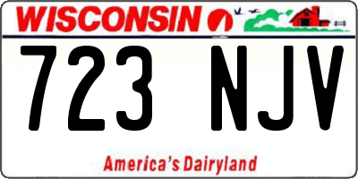 WI license plate 723NJV