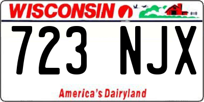 WI license plate 723NJX
