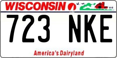 WI license plate 723NKE