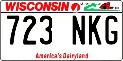 WI license plate 723NKG