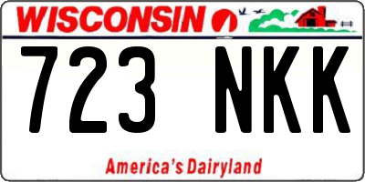 WI license plate 723NKK