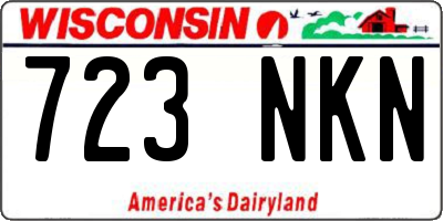 WI license plate 723NKN