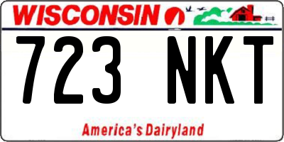 WI license plate 723NKT