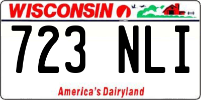 WI license plate 723NLI