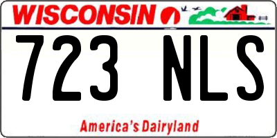 WI license plate 723NLS